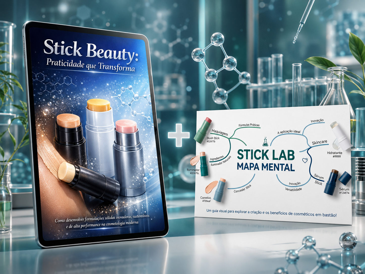 Mockup da oferta básica Stick Beauty